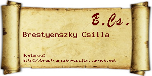 Brestyenszky Csilla névjegykártya
