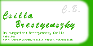 csilla brestyenszky business card